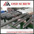 China Conical twin screw barrel for extruder machine plastic